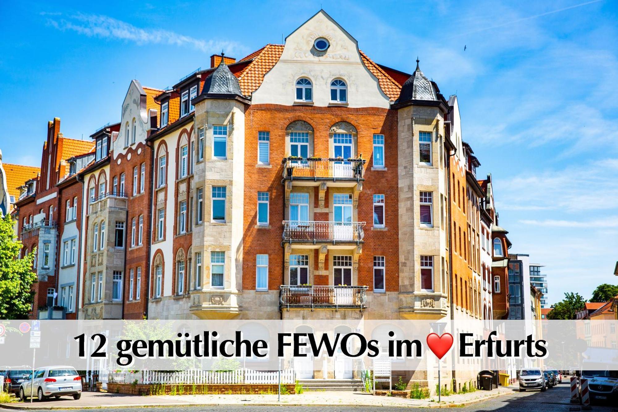 12 Fewos Im Jugendstilhaus Mit Aufzug, Terrasse, Kingsize-Bett, Smart-Tv, Etc Erfurt Ngoại thất bức ảnh