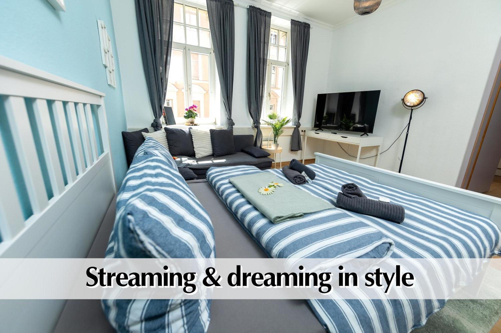 12 Fewos Im Jugendstilhaus Mit Aufzug, Terrasse, Kingsize-Bett, Smart-Tv, Etc Erfurt Phòng bức ảnh