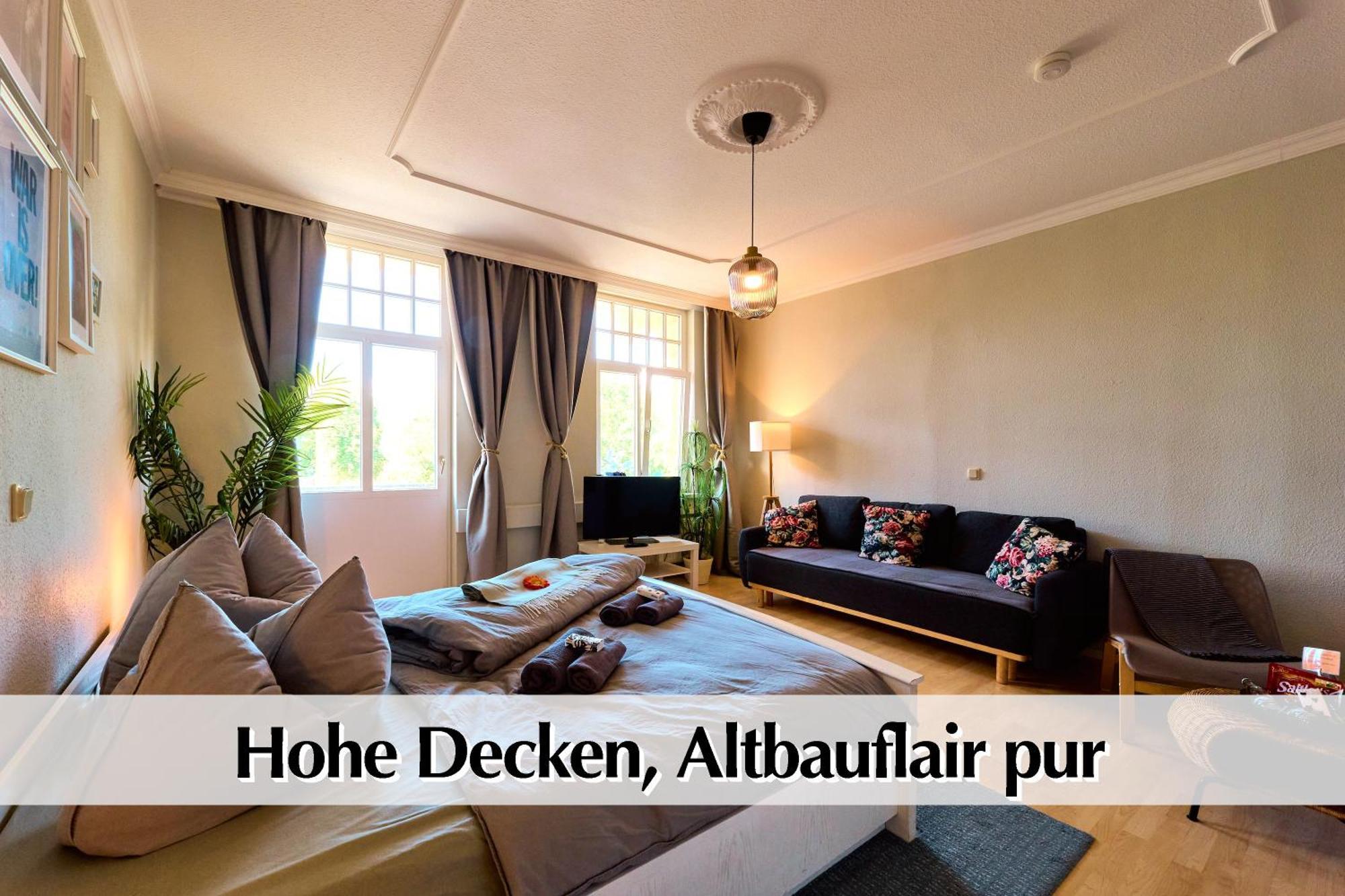 12 Fewos Im Jugendstilhaus Mit Aufzug, Terrasse, Kingsize-Bett, Smart-Tv, Etc Erfurt Phòng bức ảnh