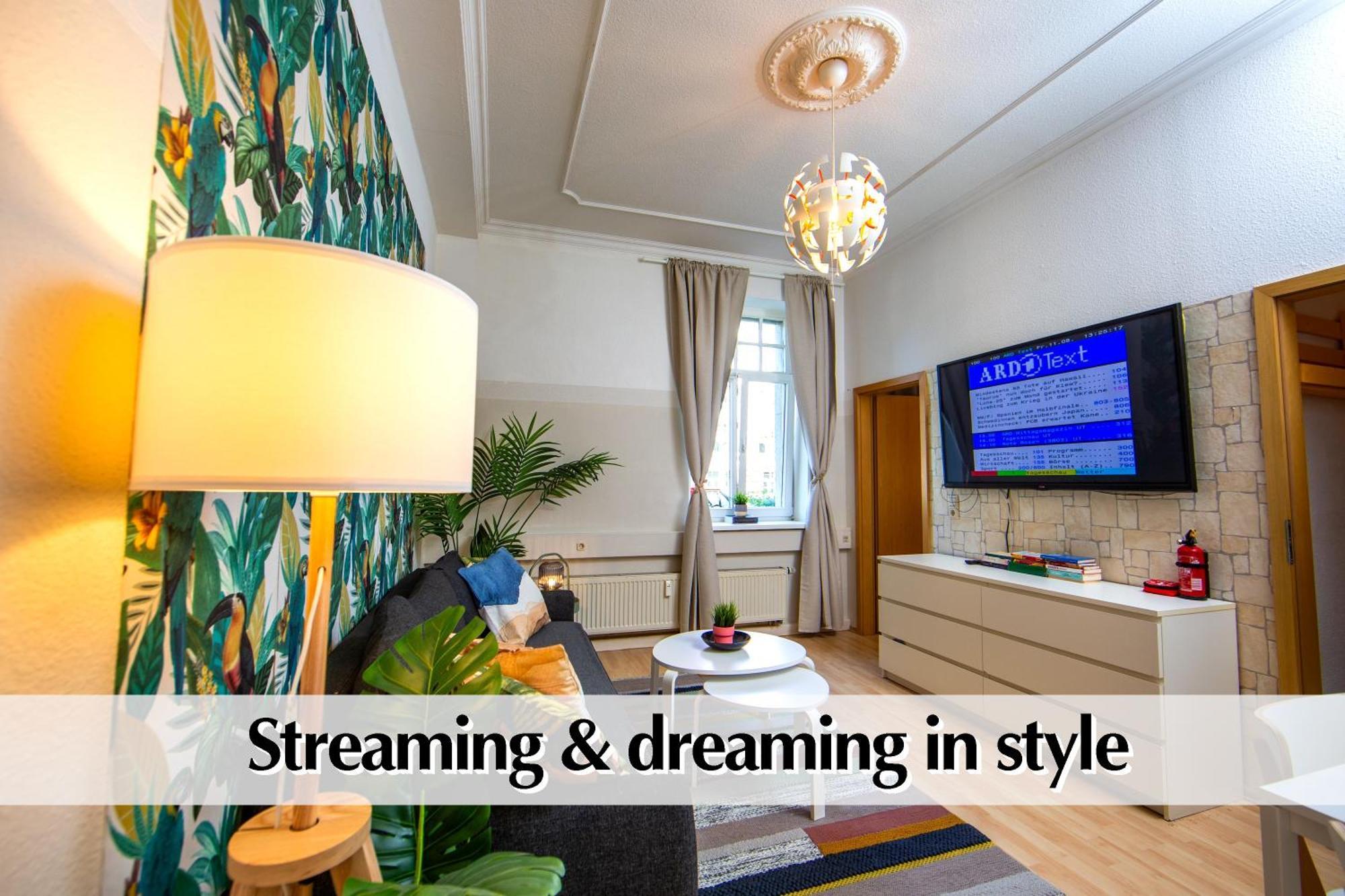12 Fewos Im Jugendstilhaus Mit Aufzug, Terrasse, Kingsize-Bett, Smart-Tv, Etc Erfurt Phòng bức ảnh