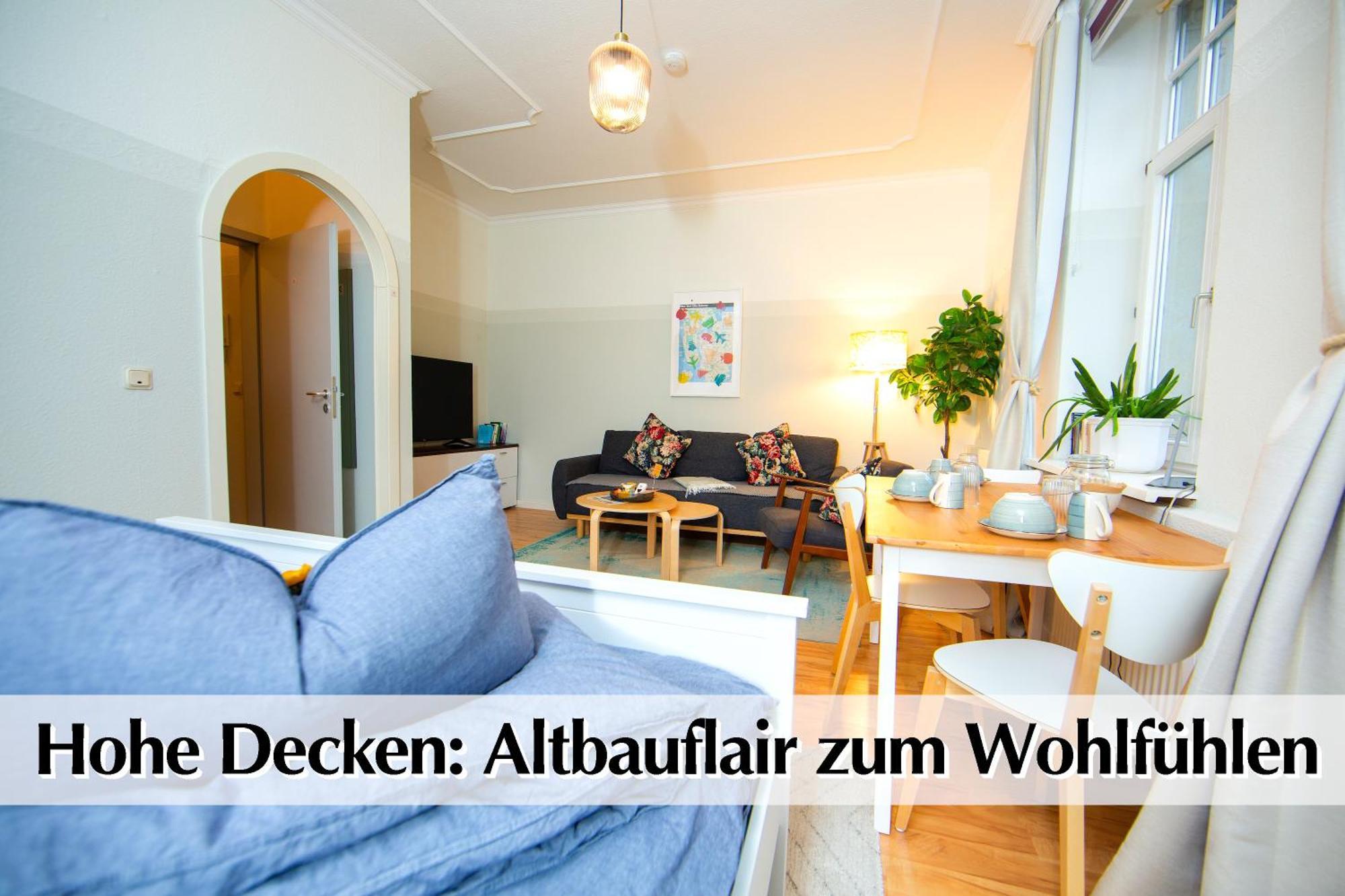 12 Fewos Im Jugendstilhaus Mit Aufzug, Terrasse, Kingsize-Bett, Smart-Tv, Etc Erfurt Phòng bức ảnh