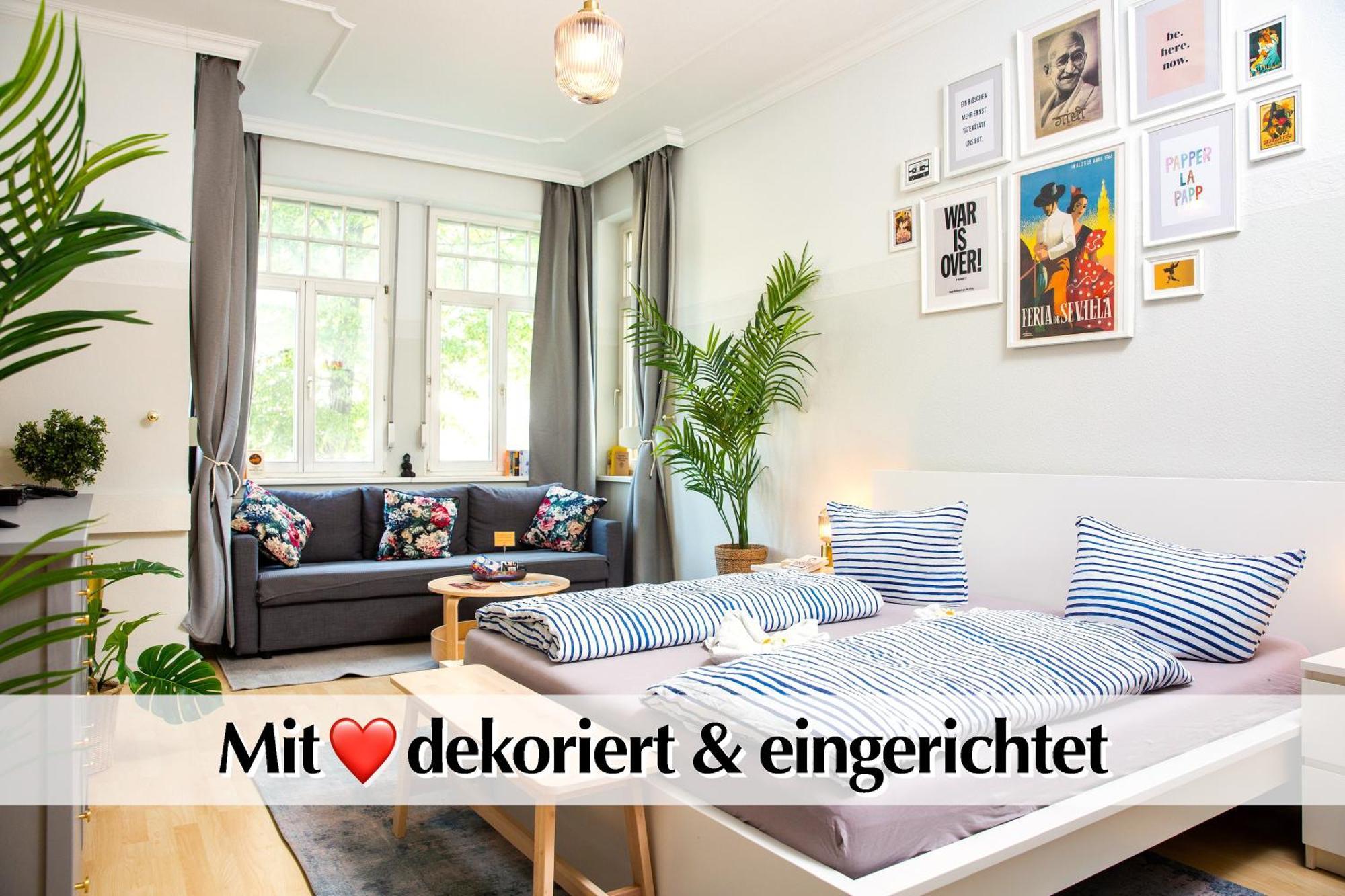 12 Fewos Im Jugendstilhaus Mit Aufzug, Terrasse, Kingsize-Bett, Smart-Tv, Etc Erfurt Phòng bức ảnh